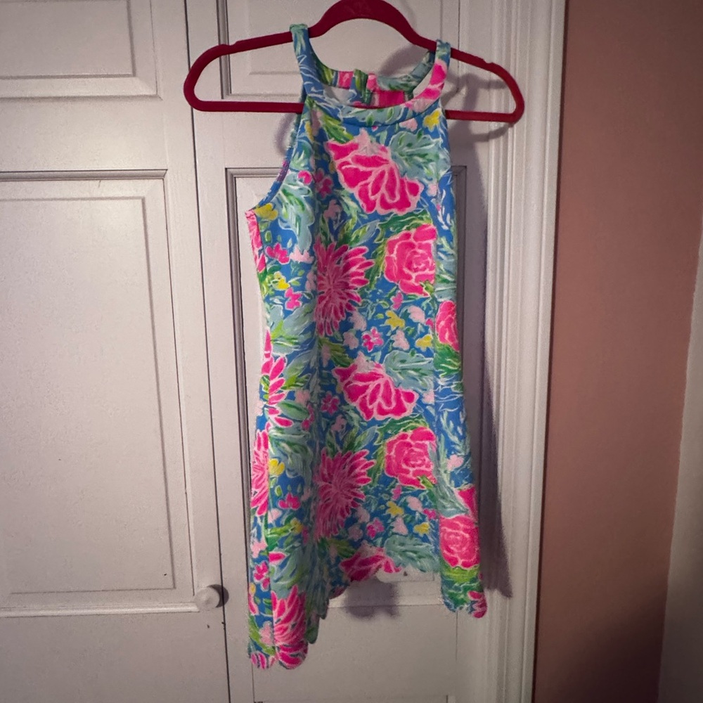 Lilly Pulitzer Pink and Blue Floral Dress